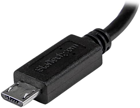 StarTech.com 5in Sağ Açı mikro USB USB OTG Ana Bilgisayar Adaptörü M / F Açılı mikro USB Erkek USB A Dişi On-The-Go