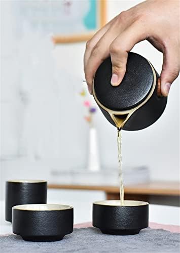 N / A çay seti seramik taşınabilir demlik açık seyahat Gaiwan su ısıtıcısı ofis çay fincanı Kung Fu çay seti Dinkware
