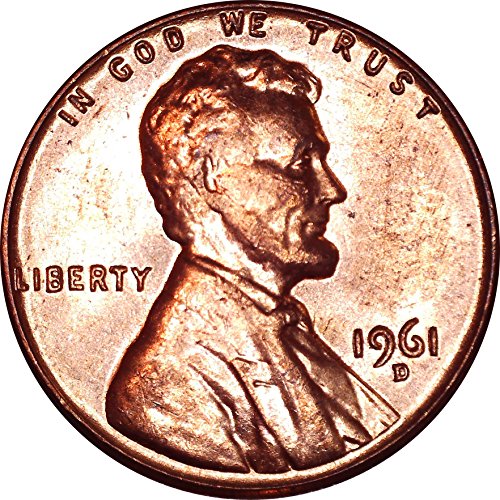 1961 D Lincoln Anıtı Cent 1C Parlak Dolaşımsız
