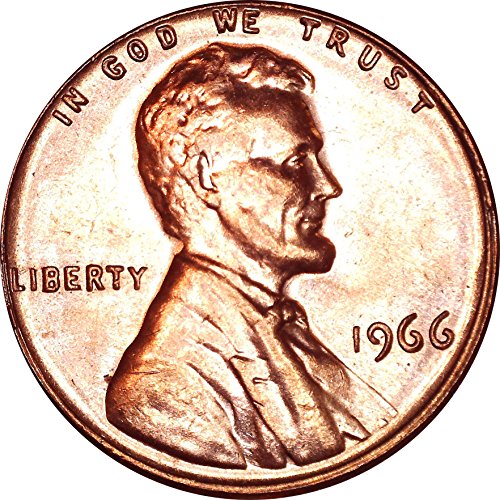1966 Lincoln Anıtı Cent 1C Parlak Dolaşımsız