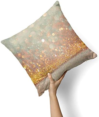 ııRov Pembe ve Altın Pırıltılı ışıklar-Kanepe, Yatak veya Kanepe Yastığı için Özel Dekoratif Ev Dekoru İç veya Dış