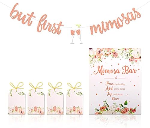 Mimoza Bar İşareti Ama Önce Mimoza Afiş Boho Çiçek Gelin Duş Süslemeleri Gül Altın Bebek Duşu Mezuniyet Dekoru Yaz