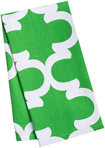 LTC LİNENS LinenTablecloth Yeşil ve Beyaz Kafes Mutfak Havluları, 2'li Paket