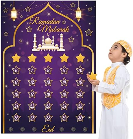 Ramazan Takvimi 2023 Ev için Ramazan Süslemeleri Çocuklar için Bayram Etkinlikleri Yeniden Kullanılabilir Ramazan