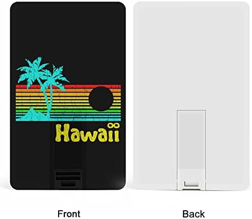 80s Retro Vintage Hawaii USB flash sürücü Kişiselleştirilmiş Kredi Kartı Sürücü Bellek Sopa anahtar USB Hediyeler