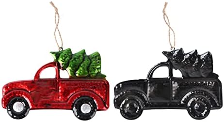 BESTOYARD kamyonet Çam Ağacı Süsleme Noel Ağacı Süsleme Noel Ev noel dekoru Hediyeler Kırmızı