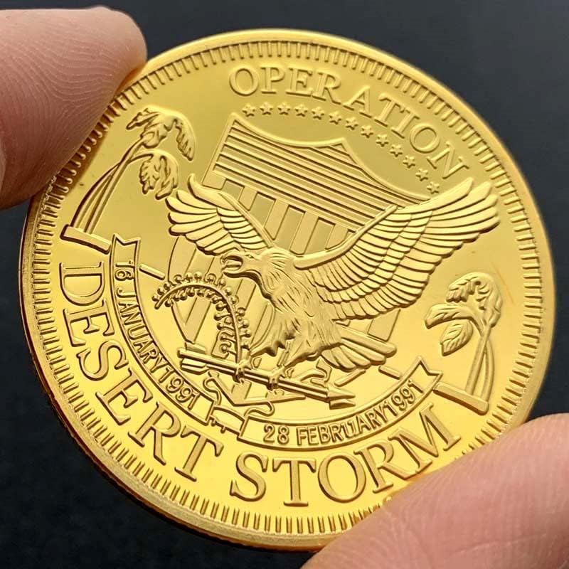 ABD Beş Orduları Fırtına Altın Kaplama Madalyonlar Koleksiyon Paraları Oyun Sihirli altın madalyonlar Hatıra paraları
