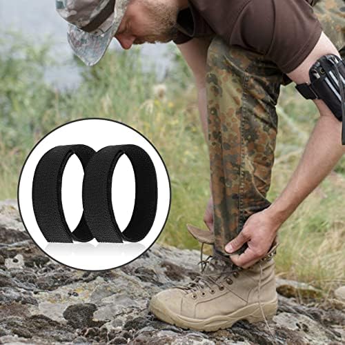 WLLHYF Siyah Boot Blousers elastik bantlar Ayak Bileği Pantolon Askıları ile cırt cırt Askeri Bootstraps fitness ekipmanları