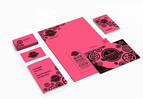 Astrobrights Renkli Kart Stoğu, 65 lb Kapak Ağırlığı, 8,5 x 11, Plazma Pembesi, 250/Paket