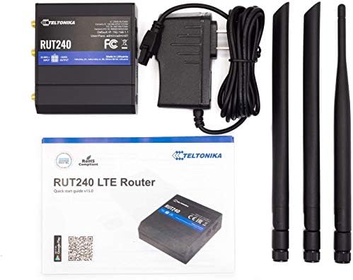 Ethernet ve G /Ç, Uzaktan Bağlantı, Gelişmiş VPN ile Teltonika RUT240 4G/LTE ve WiFi Hücresel Yönlendirici