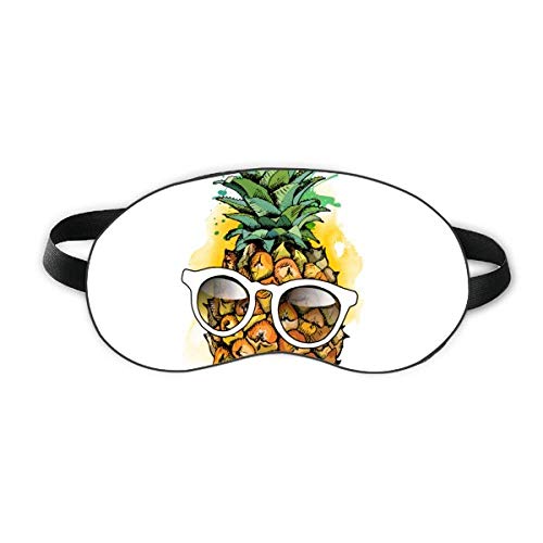 Güneş gözlüğü ananas tropikal meyve uyku göz kalkanı yumuşak gece körü körüne gölge kapak