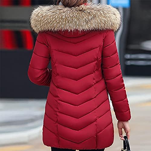 RMXEı kadın Moda Orta Uzunlukta Modelleri İnce pamuklu ceket Büyük Saç Aşağı pamuklu ceket