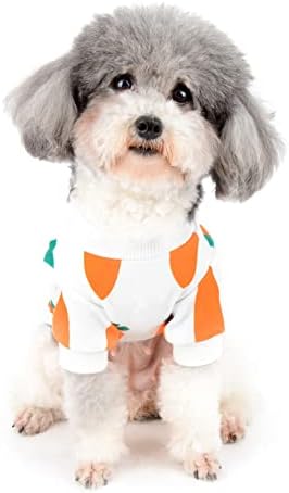 Ranphy Köpek T-Shirt Küçük Köpek Kızlar için Pet Havuç Baskı Yelek Köpek Sevimli Giyim İlkbahar Yaz Nefes Giyim Küçük