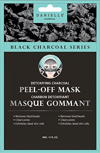 Danielle Detoxifying Charcoal Face Sheet Masks, 4'lü Paket, Siyah, 4 Parça-D76500