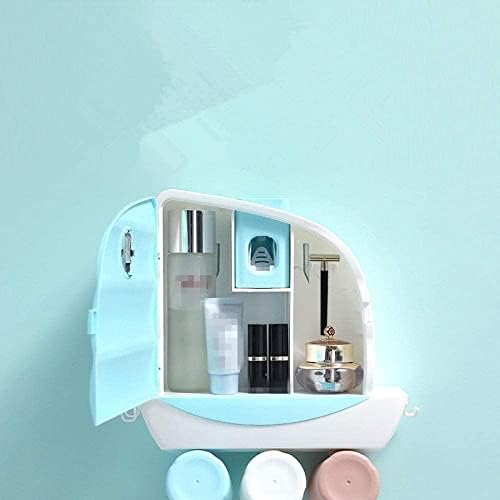 MXJCC Diş Fırçası Tutucu Banyo Duvara Monte Elektrikli Duş Diş Fırçası Otomatik Diş Macunu Dağıtım (Renk : B)