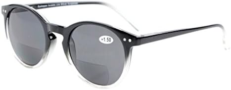 Eyekepper 1 Paket Bifokal Güneş Gözlüklerinde %10 Tasarruf Edin Yaylı Menteşeli Yuvarlak Okuyucular Ve 1 Paket Küçük
