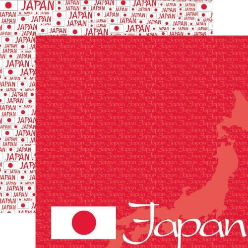 12 x 12 inç Çift Taraflı Koleksiyon Defteri Kağıdı, Japonya