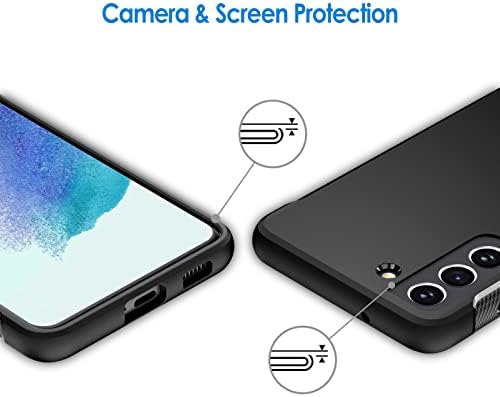 JETech Slim Fit Kılıf ile Uyumlu Samsung Galaxy S21 FE 5G 6.4 İnç, ince Telefon Kapağı Şok Emme ve Karbon Fiber Tasarım