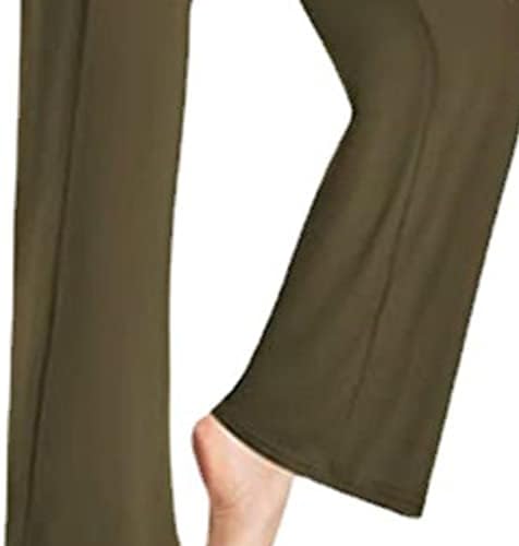 Maiyifu-GJ Geniş Bacak Yoga Pantolon Kadınlar için Elastik Yüksek Bel Rahat dinlenme pantolonu Gevşek Rahat Streç