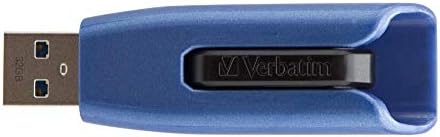 Verbatim 128GB USB 3.0 Mağaza ' n ' Go V3 Max Flash Sürücü-Kapaksız ve PC / Mac Uyumlu-Mavi