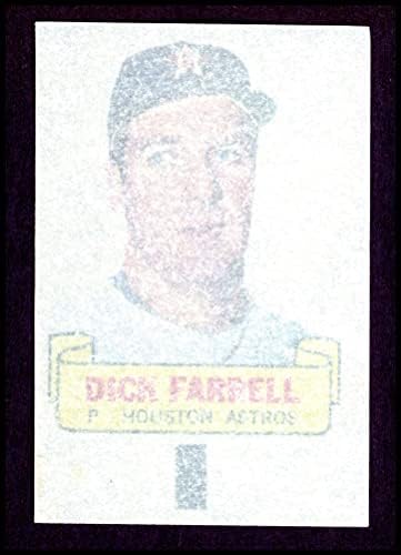 1966 Topps Dick Farrell Houston Astros (Beyzbol Kartı) NM Astros