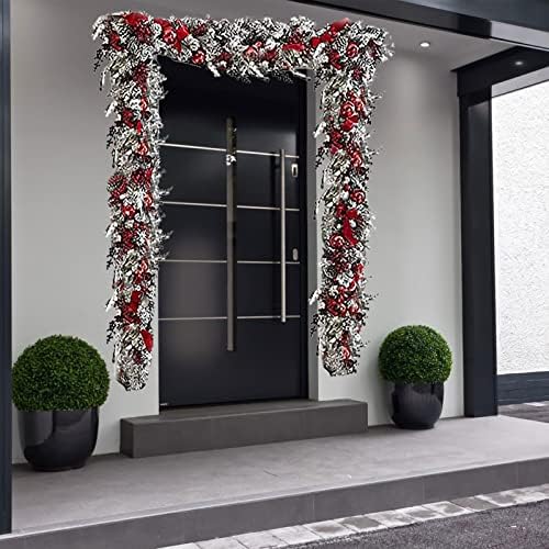 Noel Süsleri Kapı Çelenk Noel Kapı Dekorasyon Ölü Dalları Asma halka Kolye Noel Askı Çelenk Kamışı Çelenk Kapı Askı