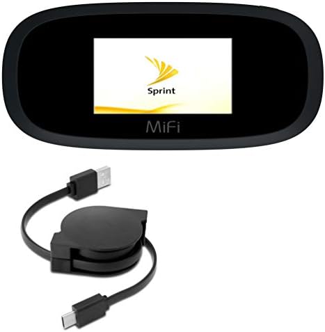 Sprint MiFi 8000 ile Uyumlu BoxWave Kablosu (BoxWave Kablosu) - miniSync - USB-A'dan USB Tip C'ye, Geri Çekilebilir