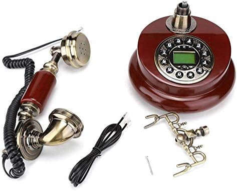 Antika Sabit Telefon,FSK ve DTMF Arayan Kimliği Ekranlı Vintage Retro Kablolu Telefon, Seramik Antika Tarzı,Gürültü