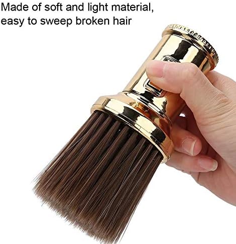 Enrılıor Altın Boyun Silgi, Çok Fonksiyonlu Kırık Saç Süpürme Fırçası Fırça Sakal Tıraş Fırçası Berber Dükkanı için