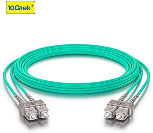 10 Gtek 5 Metre OM3 LC-LC Fiber Optik Kablo ve 2 Paket 1.25 G Gigabit Ethernet Medya Dönüştürücü