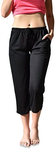Kadın 4 Paket Rahat Aktif Rahat Flowy Fit Capri Yarı Şeffaf Kırpılmış Bermuda kısa dinlenme pantolonu