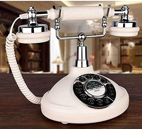 LIUZH Retro Sabit Telefon Antika Sabit Telefon Eski Kablolu Tekrar Arama Ev Ofis Otel Bar Okuma Odası