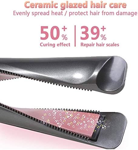 RENSLAT profesyonel saç düzleştirici bukle makinesi 2in1 seramik Bükülmüş düzleştirici Güzellik saç araçları Ayarlanabilir
