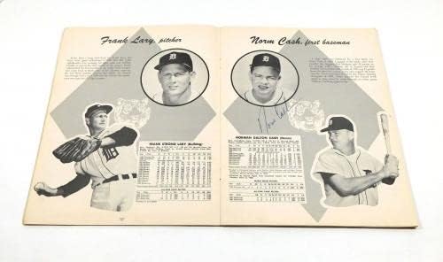 1964 Detroit Tigers Takımı Beyzbol Programı 8 JSA Otomobilini İmzaladı - İmzalı MLB Dergileri