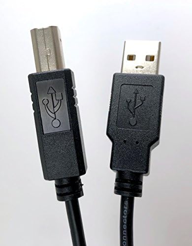 Mikro Konektörler, Inc. 10 fit USB 2.0 Tip A'dan B'ye Kablo - Siyah (E07-122BLK)
