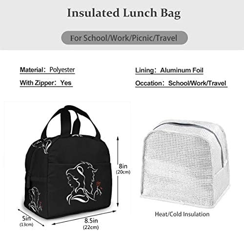 TMVFPYR Siyah Öğle yemeği soğutucu çanta Çanta kadın büyük el çantası Çanta Yalıtımlı yemek kabı Su Geçirmez Termal