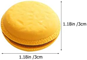 NUOBESTY 20 pcs Macaron Silgi 3D Mini Pasta Silgi Gıda Earser Set Kalem Silgi Oyuncak Kek Tatlı Silgi Hediye için