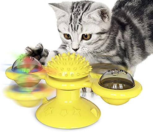 NC Pet Malzemeleri Dönüş Fırıldak Yavru Oyuncaklar Tease kedi Pikap Topu kedi Eğitim Diş Fırçalama Yeşil