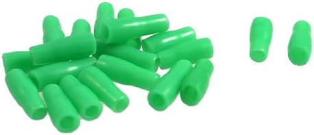 IIVVERR 20 Adet Yalıtımlı Yumuşak PVC Çatal Maça Terminali Kol Kapağı Çizme Yeşil (20 piezas con aislamiento de PVC