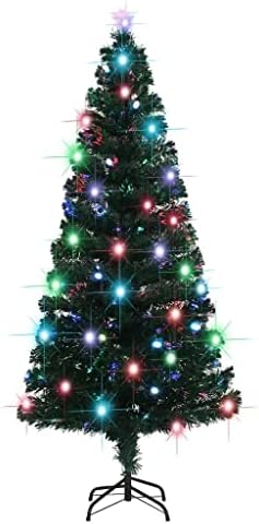 Standlı vidaXL Yapay Noel Ağacı / LED 59.1 Fiber Optik