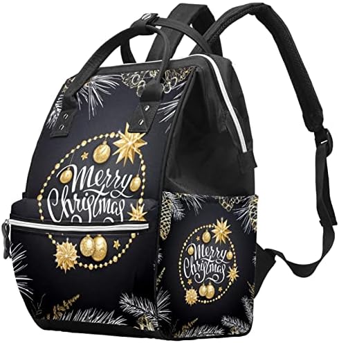 Noel Altın Beyaz suni çam kozalağı Topu Yıldız Desen bebek bezi çantası Sırt Çantası Bebek Bezi değiştirme Çantaları