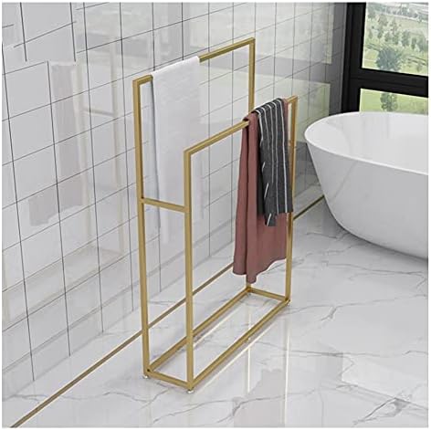 WXXGY Tek Başına Havlu Tutucu Bağlantısız Havlu raf standı Metal Havlu Kurutma Rafı Merdiven Banyo / Mutfak / Küvet/Altın