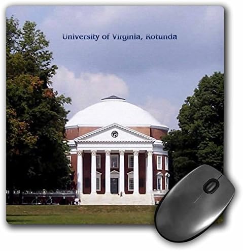 3dRose LLC 8 x 8 x 0,25 inç Virginia Üniversitesi, Rotunda Mouse Pad (mp_55349_1)