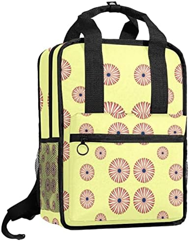 TBOUOBT seyahat sırt çantası Hafif Dizüstü Rahat Sırt Çantası Kadın Erkek, chrysamthemum papatya çiçek sarı