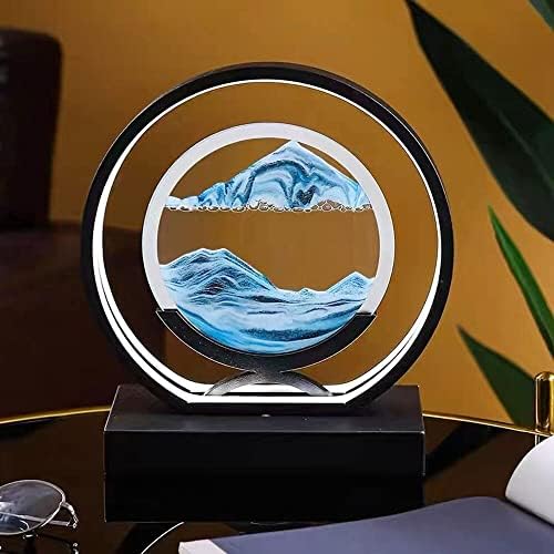 JJRY yaratıcı bataklık masa lambası-Hareketli Kum sanat resmi 3D Kum Saati derin deniz kum Manzarası yatak odası-Ev