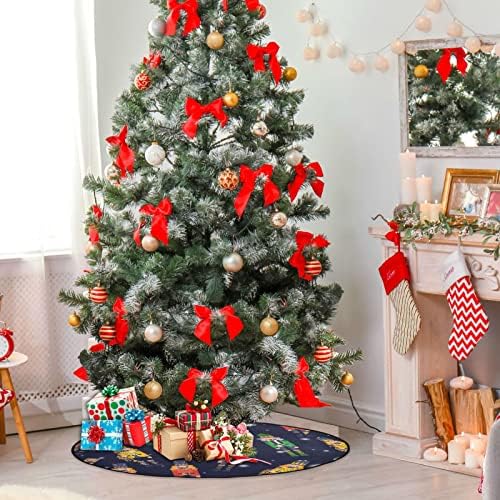CUPADA Karikatür Fındıkkıran Kar Taneleri Noel Ağacı Paspaslar Su Geçirmez Ağaç Etek, Merry Christmas Noel Ağacı Standı