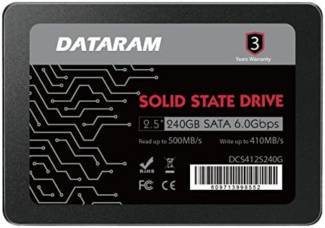 Dataram 240 GB 2.5 SSD Sürücü Katı Hal Sürücü ile Uyumlu ASUS ROG Strıx Z270E Oyun