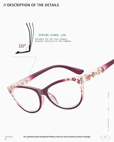 AJYADO okuma gözlüğü Kadın mavi ışık - 2.5 bilgisayar Okuyucular erkekler Bayan moda büyüteç gözlük Dolandırıcı Anti
