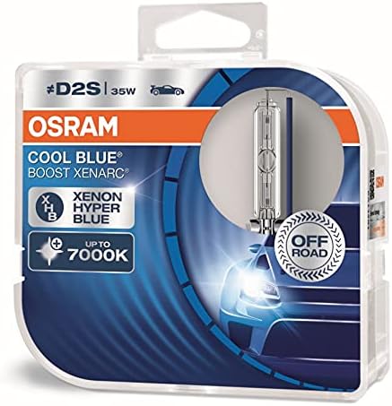 OSRAM Xenarc Serin Mavi Boost D2S Xenon Araba kafa lambası ampulleri (İkiz) 66240CBB-HCB