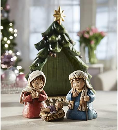 Christian Brands Katolik Avalon Galerisi-Advent ve Noel Çocuk Doğuş Heykelciği, Büyük, Yeşil